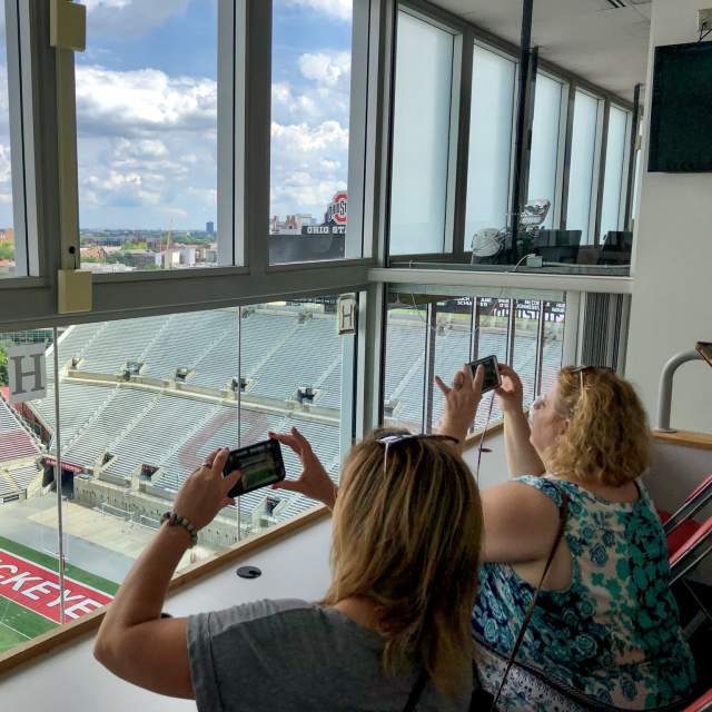 Group touring Ohio Stadium