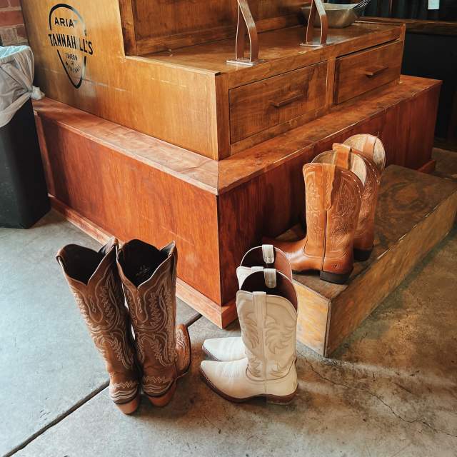 Head to Tannahill s Tavern in Fort Worth for Boot Branding Shot Takin More