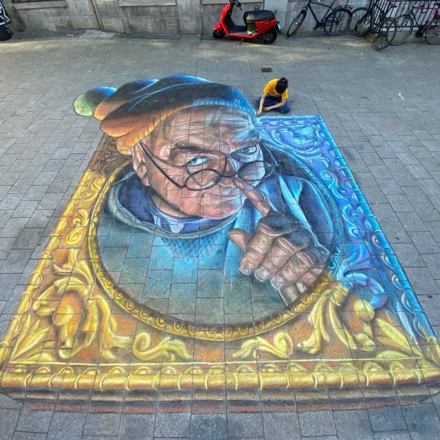 Street Painting Michael William Kirby