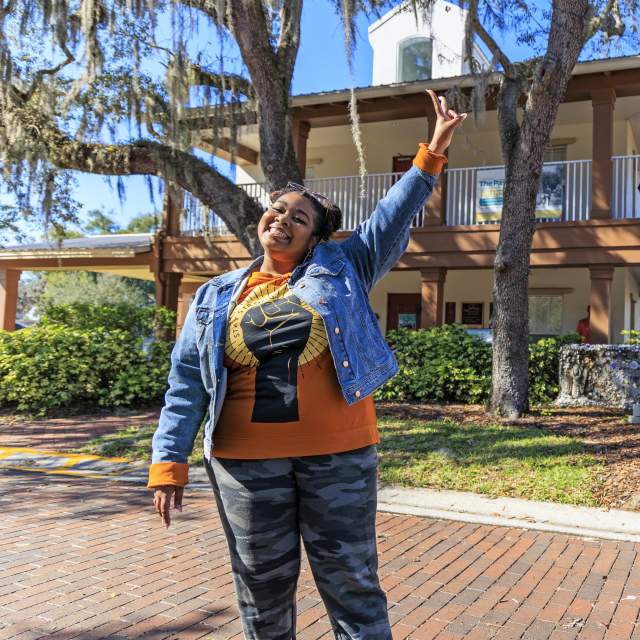 Influencer Katrina Dandridge visits Hannibal Square Heritage Center
