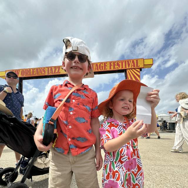 Kids at Jazz Fest
