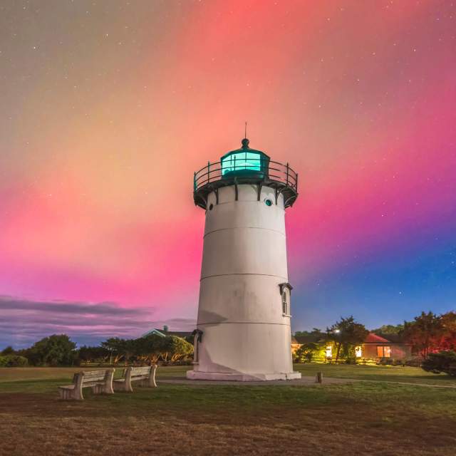 Lighthouse with Northern Lights