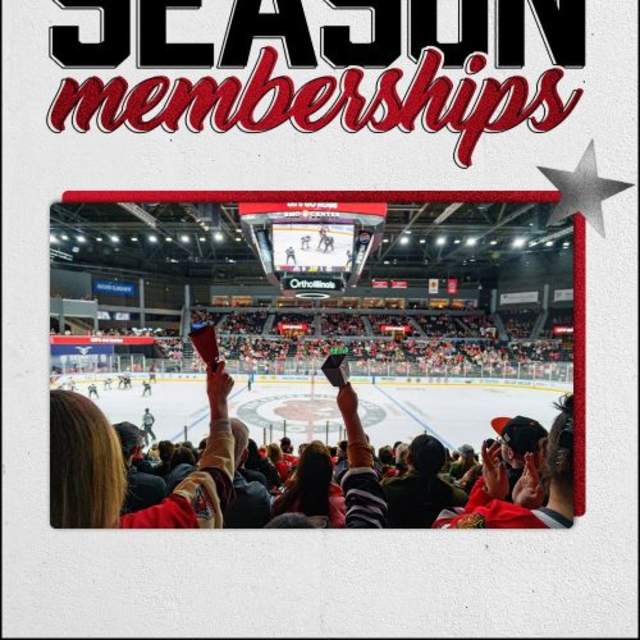 Rockford IceHogs Hockey Season Memberships with fans cheering