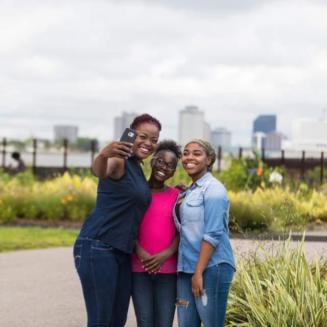 Selfies in Crescent Park