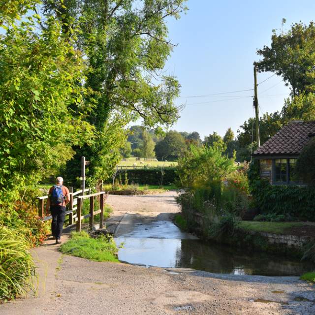 A ford in Tealby, Lincolnshire Wolds.