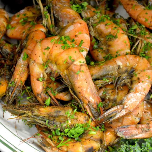 Plate of shrimp