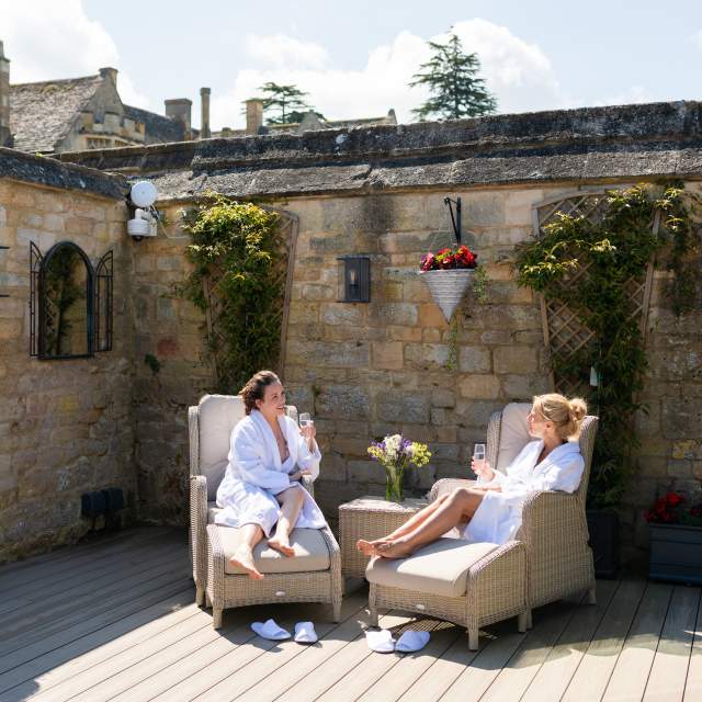 Two women relaxing at the Ellenborough Park Spa