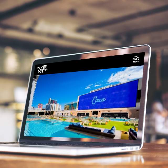 Visit Las Vegas - new site on laptop 2023 | Simpleview CMS