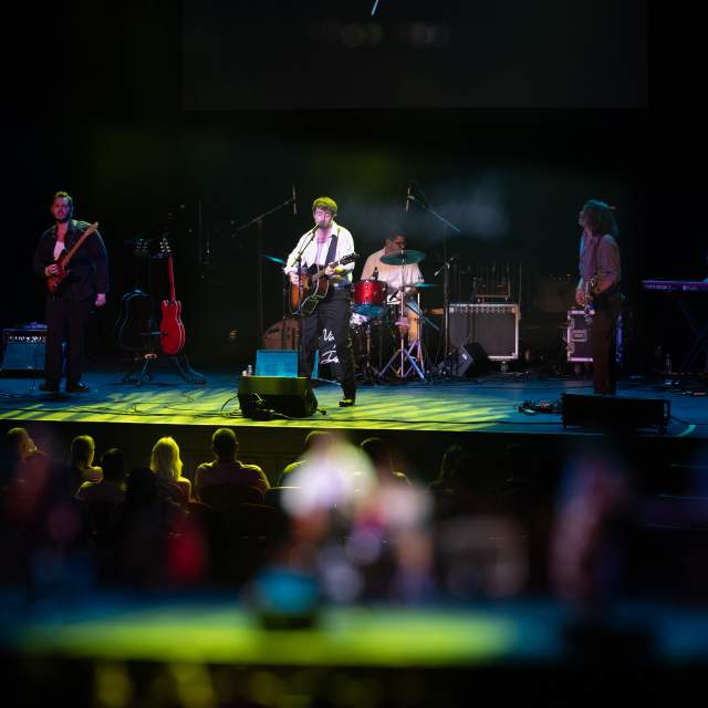 The Nicotine Dolls performing at the 2024 Christian Yelich Charity Concert