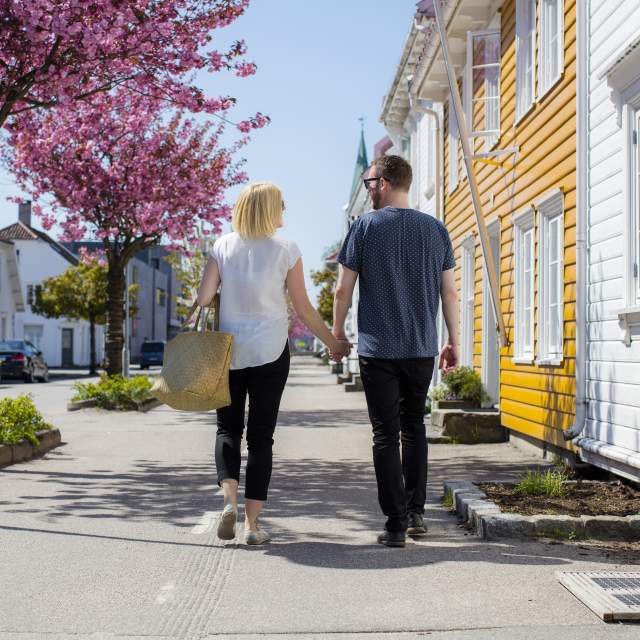 Posebyen old town in Kristiansand, Southern Norway