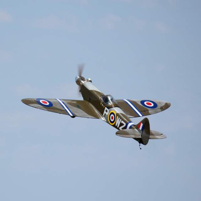 Spitfire in flight