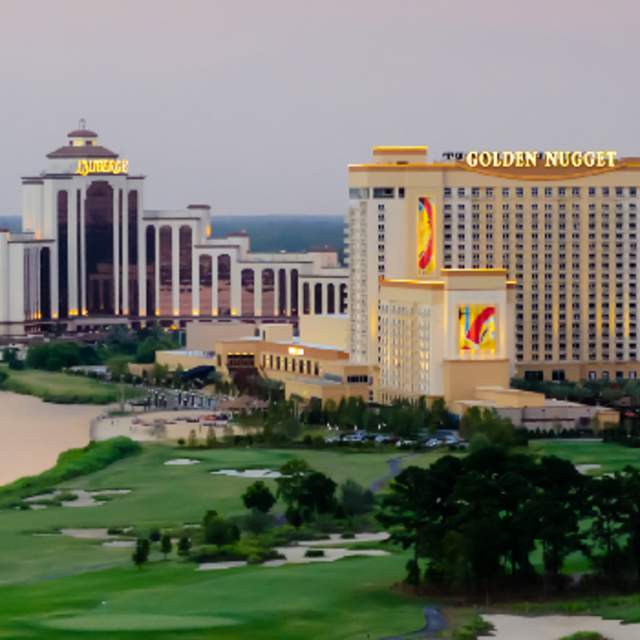 L'Auberge Casino Resort and Golden Nugget sit right next door to each other in Lake Charles, LA.