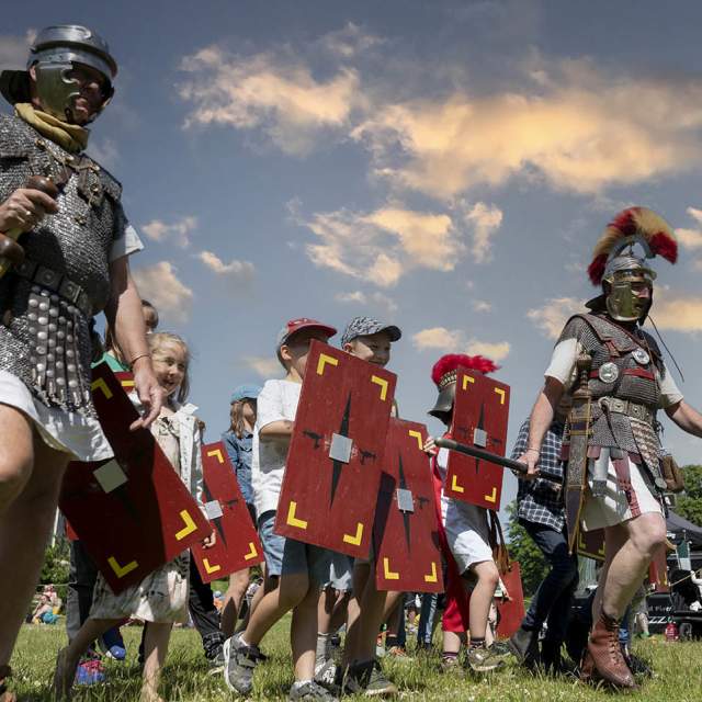 Roman re-enactment as part of Chichester Roman Week
