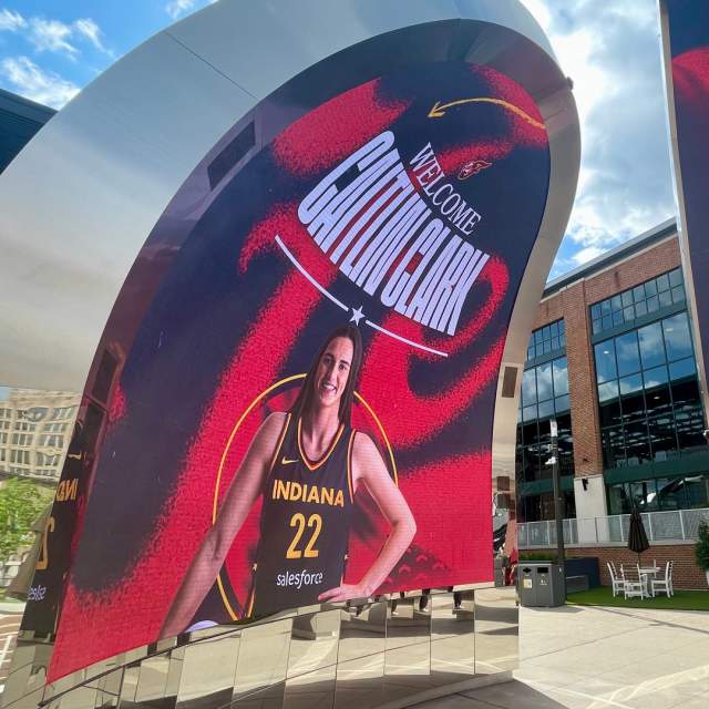 Caitlin Clark Morris Bicentennial Plaza