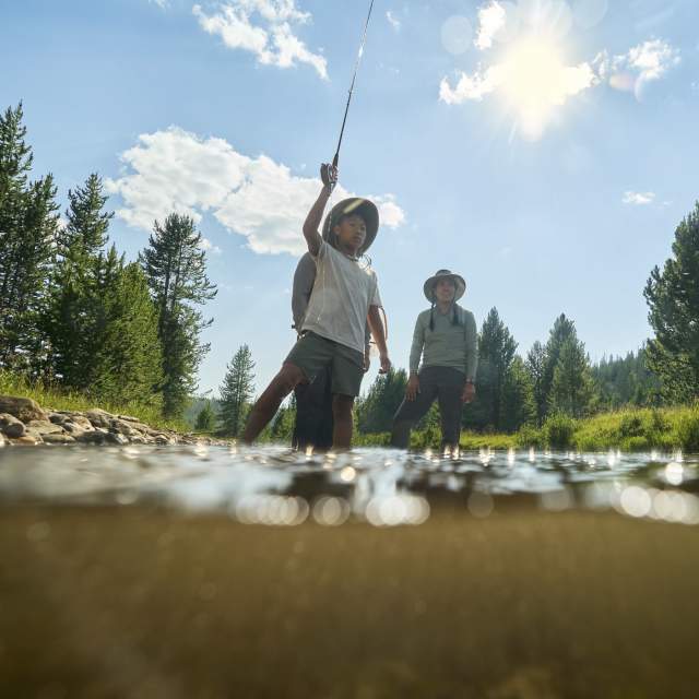 Wildly Wyoming Family, fly fishing, river,