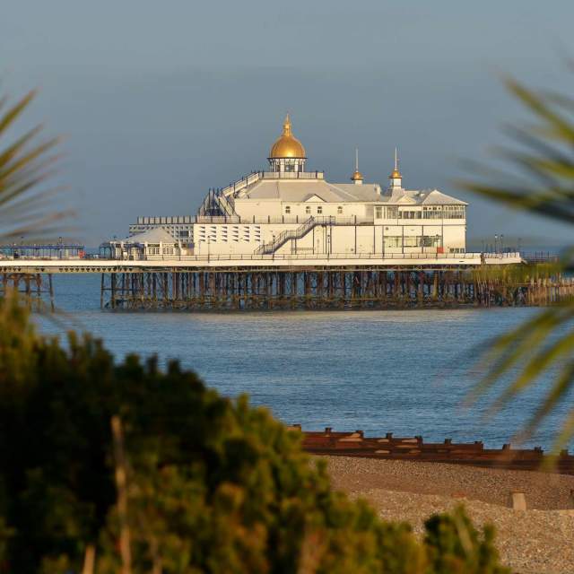 View of Eastbourne pier and beach
