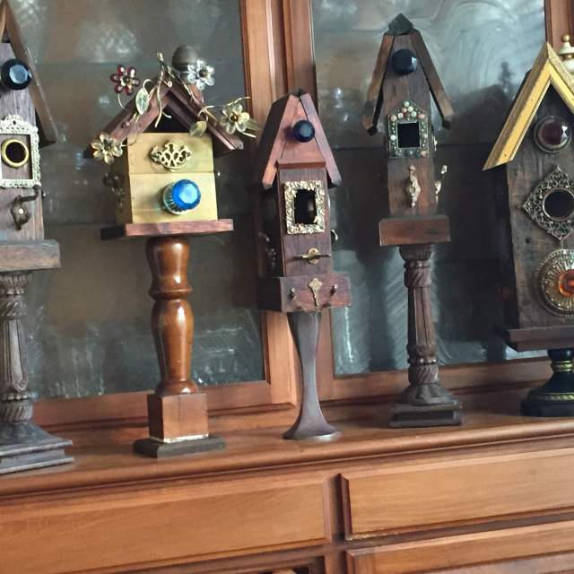 Third Monday McKinney Trade Days birdhouses