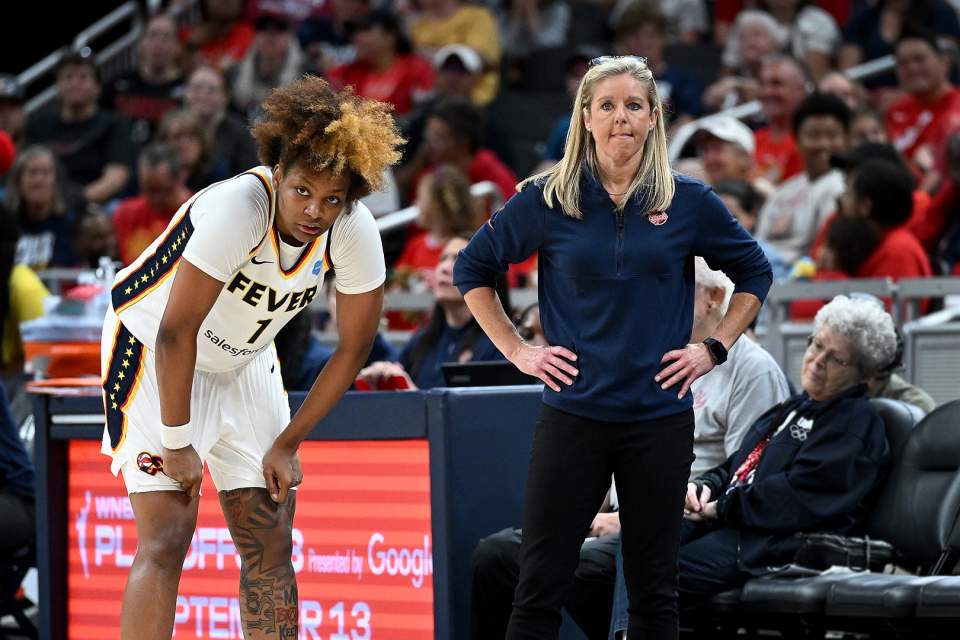 NaLyssa Smith and Coach Christie Sides - Indiana Fever