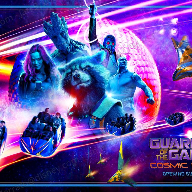 Guardians of the Galaxy Cosmic Rewind Opening Summer 2022 graphic for the 2022 New Reasons to Visit blog