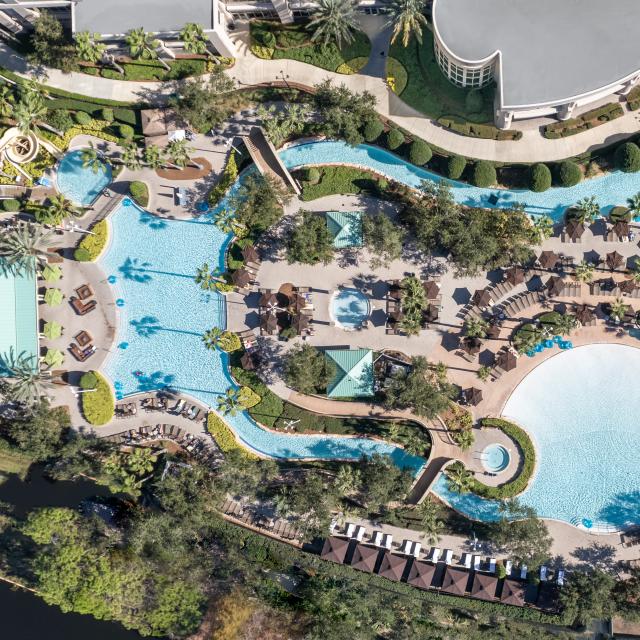 Aerial view of pool at Signia by Hilton Orlando Bonnet Creek