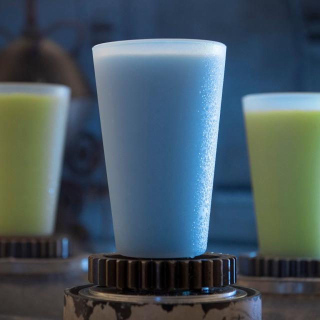 Innovative and creative drinks from around the galaxy will be available at Star Wars: Galaxy’s Edge when it opens May 31, 2019, at Disneyland Park in Anaheim, Calif., and Aug. 29, 2019, at Disney's Hollywood Studios in Lake Buena Vista, Fla. Blue Milk and Green Milk can be found in the Black Spire Outpost market inside Star Wars: Galaxy’s Edge. (David Roark/Disney Parks)