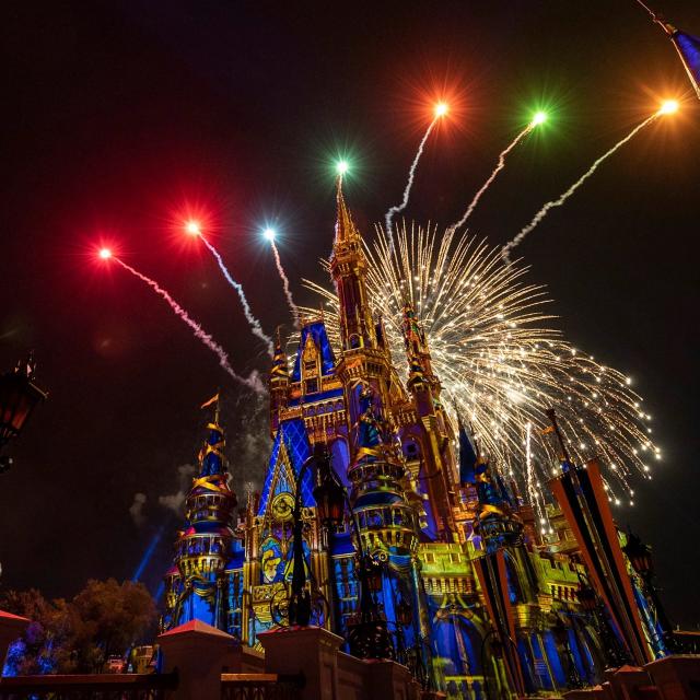 Happily Ever After fireworks display at Walt Disney World's Magic Kingdom