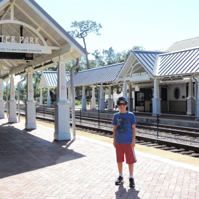 Miriam Porter, writer, and son, Noah visit Winter Park