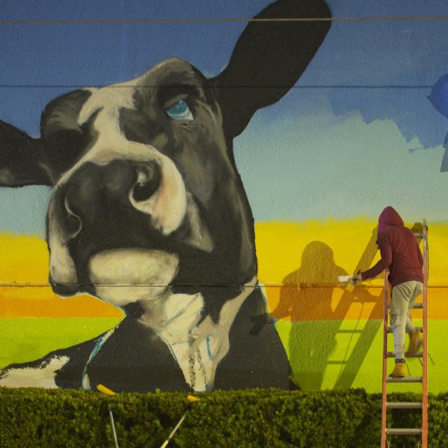 The Milk District mural