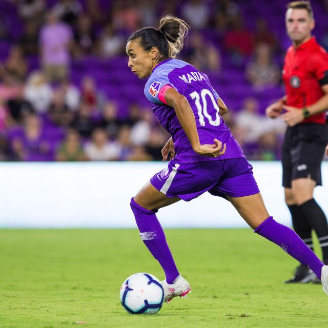 Orlando City Soccer Club Marta in action