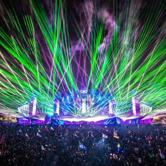 Electric Daisy Carnival 2019 green lasers
