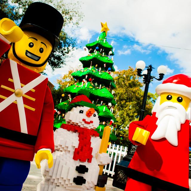 LEGOLAND Florida Resort celebrates Christmas Bricktacular with a Toy Soldier, Snowman and Santa