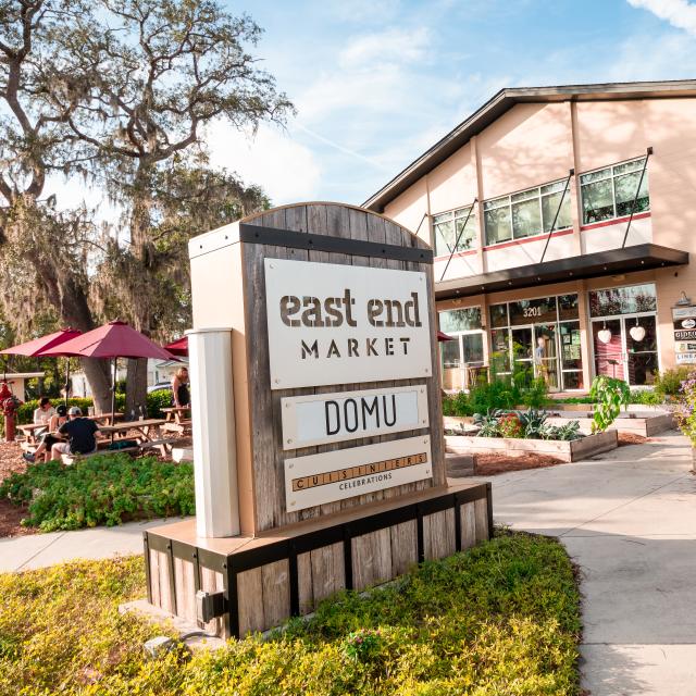 Sign outside East End Market in Downtown Orlando