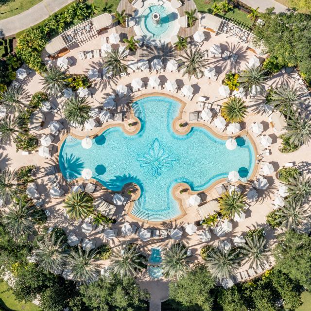 Bird's eye view of pool at The Ritz-Carlton Orlando, Grande Lakes