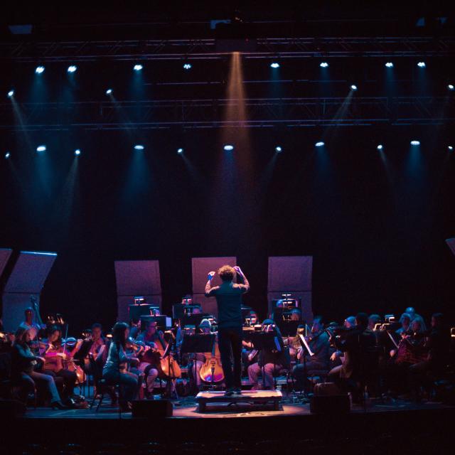Rehearsal for Orlando Philharmonic Orchestra Focus Series