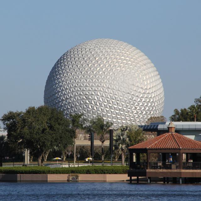 view of Epcot from Walt Disney World Swan and Dolphin Resort