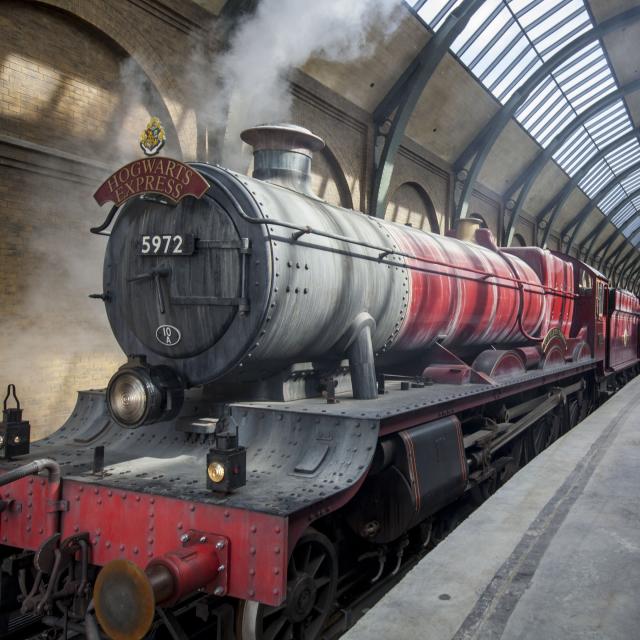 The Hogwarts Express at The Wizarding World of Harry Potter - Diagon Alley at Universal Orlando Resort.