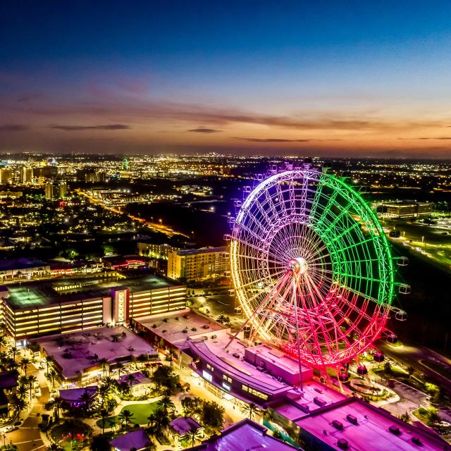 ICON Park evening overview