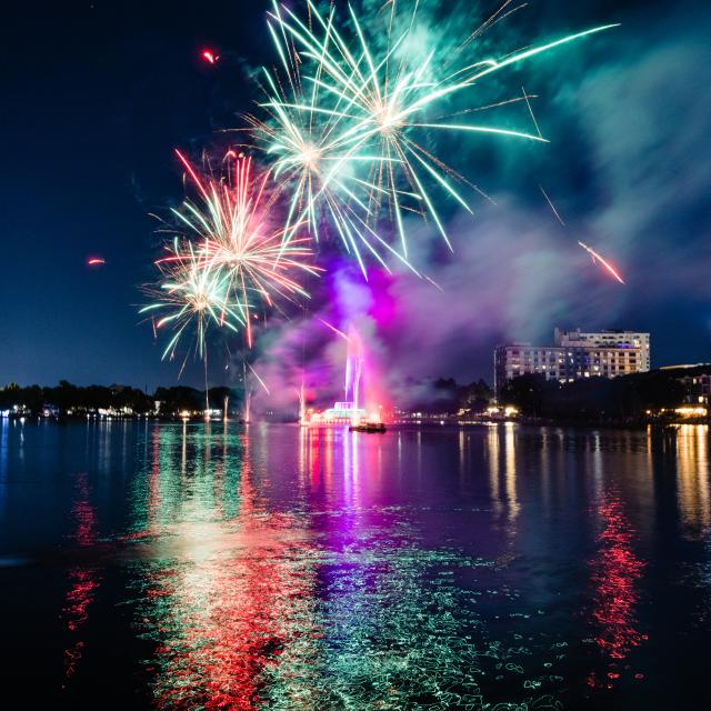 2021 Come Out With Pride Orlando fireworks at Lake Eola