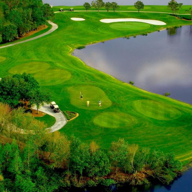 Falcon's Fire Golf Club course and lake