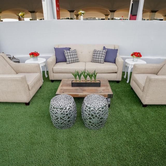 CORT Events event seating on turf