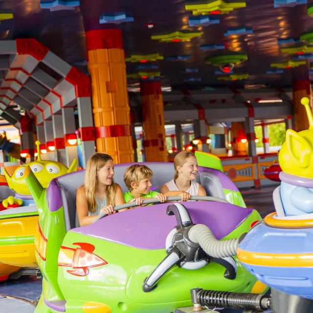 Alien Swirling Saucers attraction in Toy Story Land at Disney's Hollywood Studios.