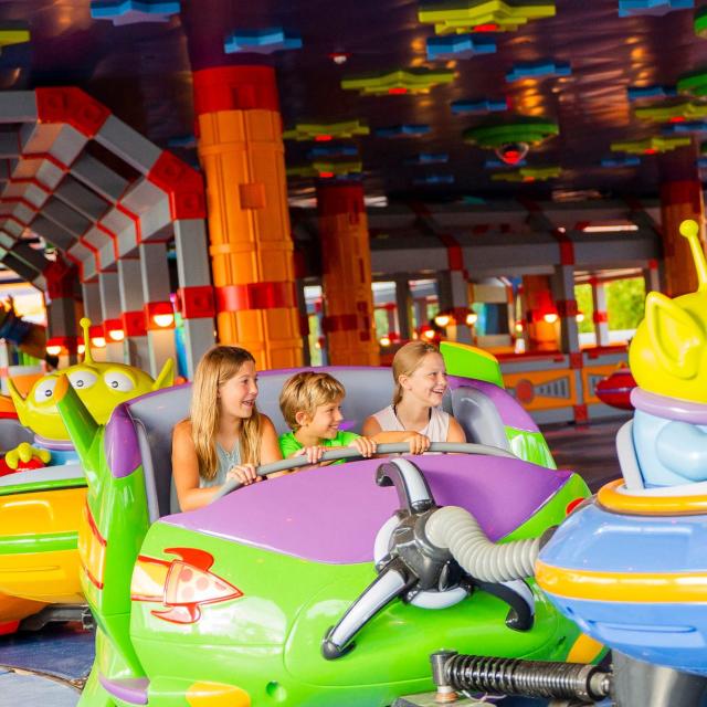 Alien Swirling Saucers attraction in Toy Story Land at Disney's Hollywood Studios.