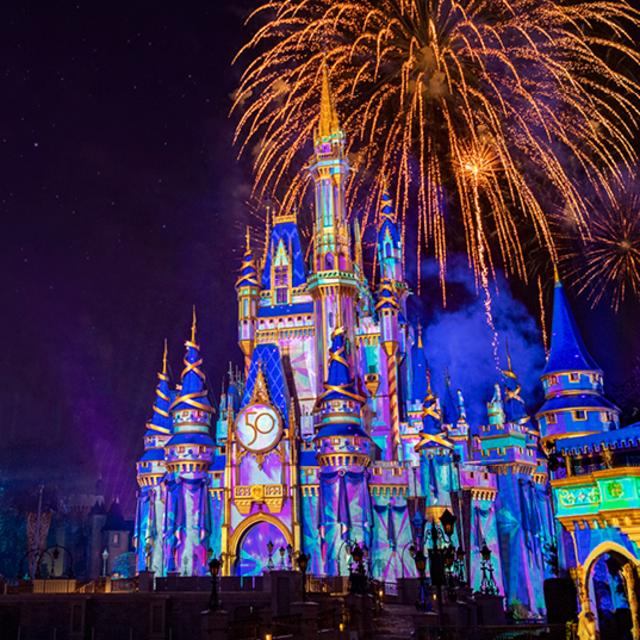 Walt Disney World Magic Kingdom park image for 50th anniversary celebration webpage