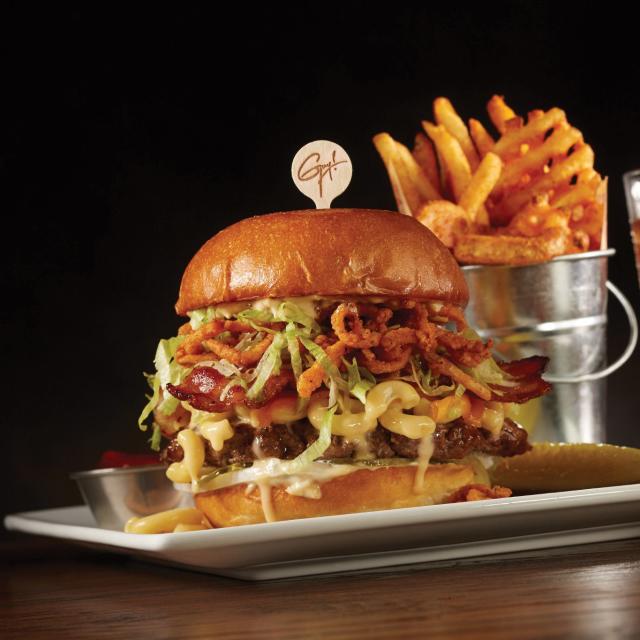 Planet Hollywood Observatory burger meal