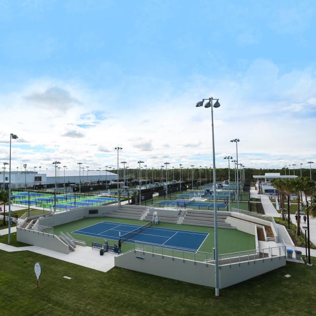 USTA National Campus overview of outdoor courts