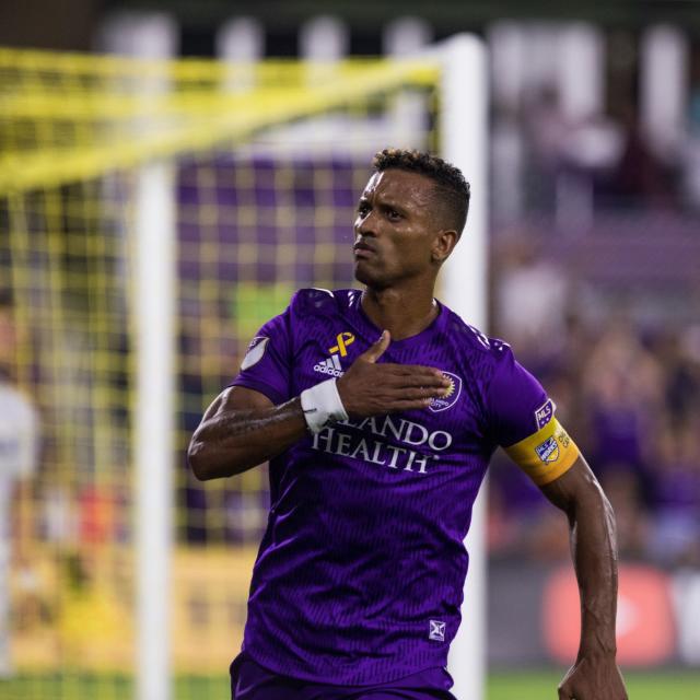Orlando City Soccer Club Nani celebrating goal