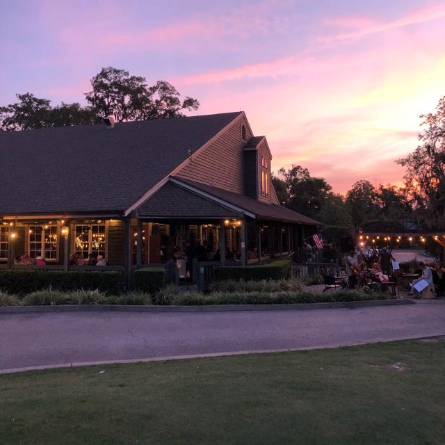 The Tap Room at Dubsdread exterior at dusk