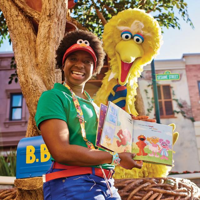 Big Bird at Sesame Street Land at SeaWorld Orlando
