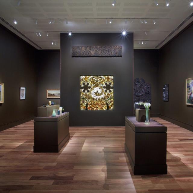 The Charles Hosmer Morse Museum of American Art exhibit in Laurelton Hall
