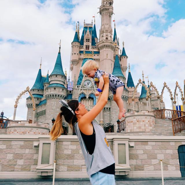 Influencer Katie Ellison and her family at Walt Disney World Resort